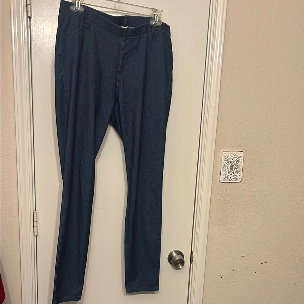 Faded Glory Dark Blue Denim Jeans (Jeggings)